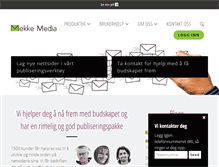 Tablet Screenshot of mekke.no
